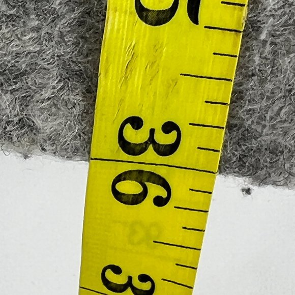 SAMSOE & SAMSOE Women's Designer Gray Front Button Long Pea Coat Oversized M - Picture 9 of 10